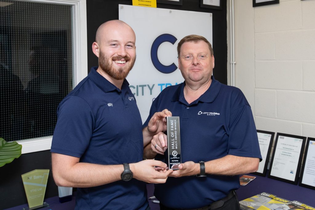 Billy & Mark with the Award